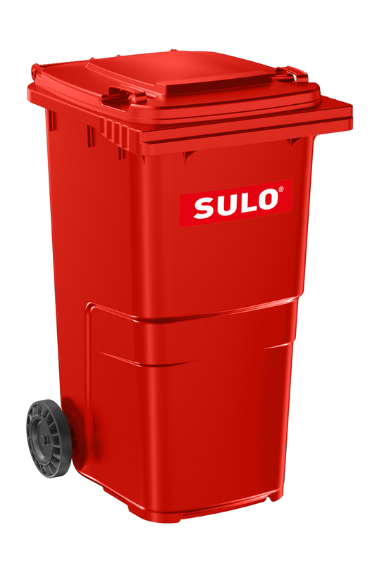 Сміттєвий бак SULO пластиковий червоний 240л